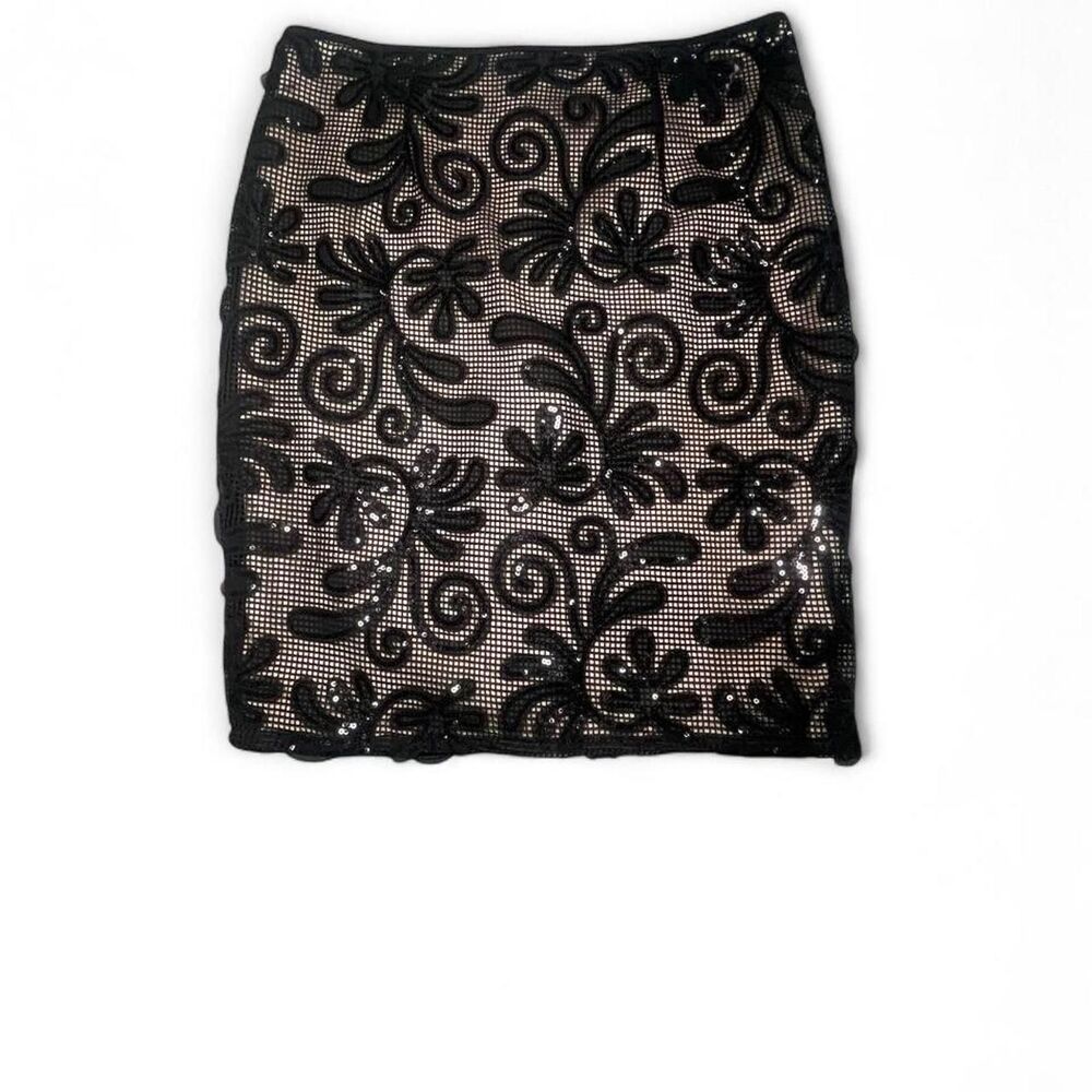 Sienna Sky Women's Medium Black Floral Mini Skirt